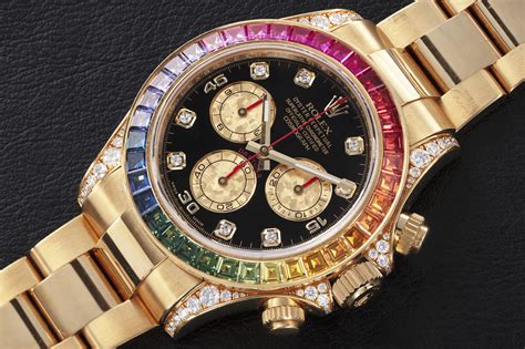 Rolex daytona with diamonds